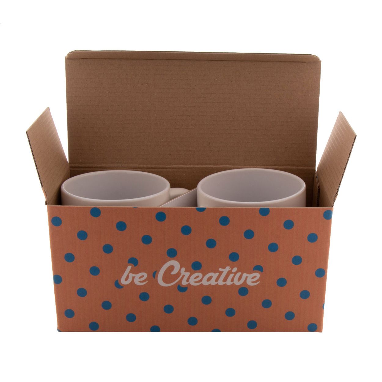 CreaBox Mug Double Individuelle Doppel-Tassenbox - weiß-926
