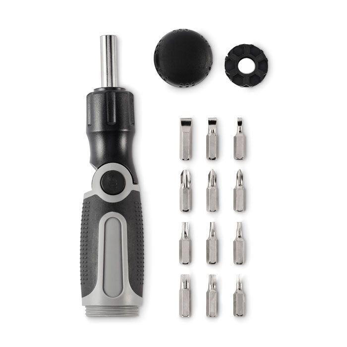 Multi-Bit-Schraubendreher BEND ME - grau-99