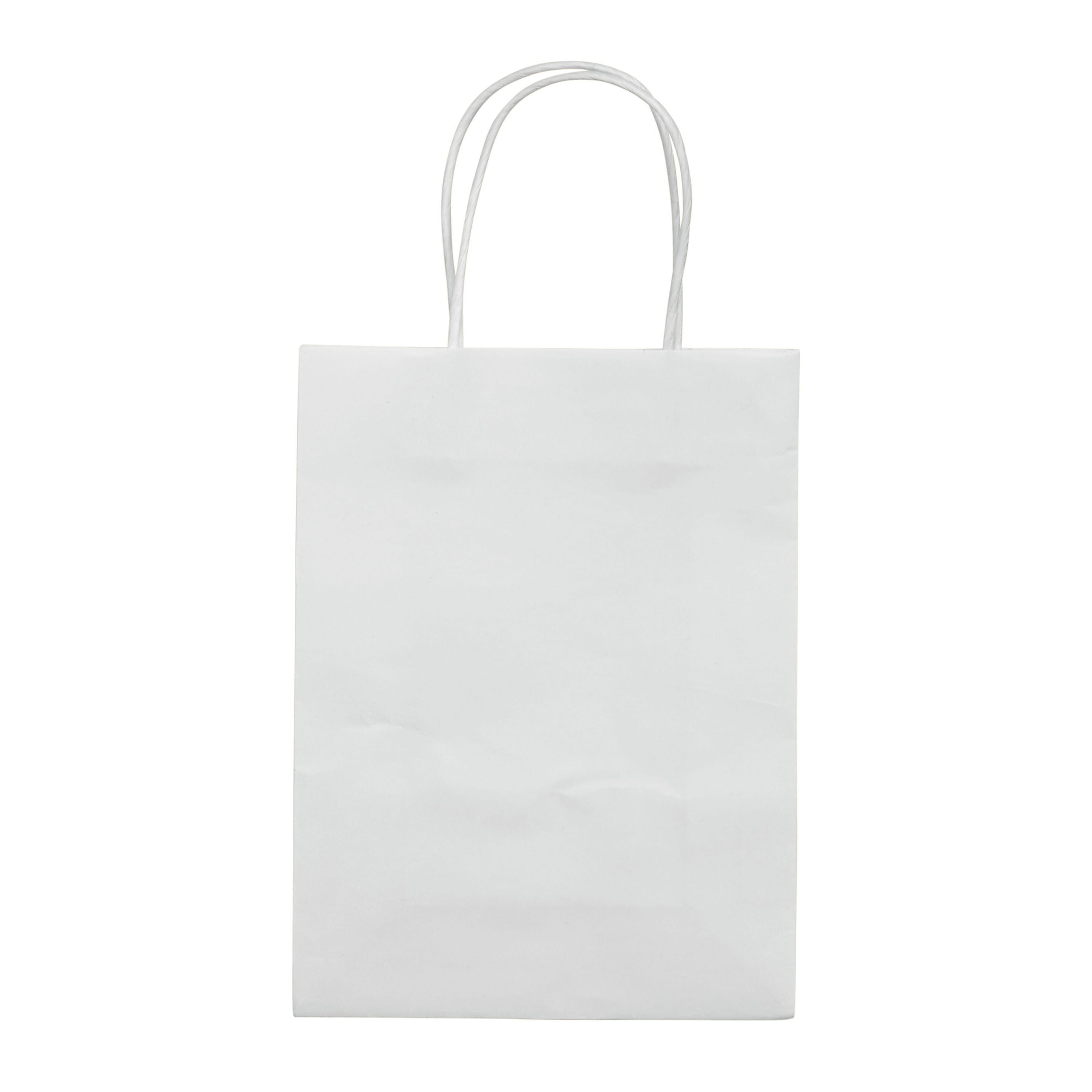 Kleine Papiertasche im Eco Look 120g/m² - weiss-240