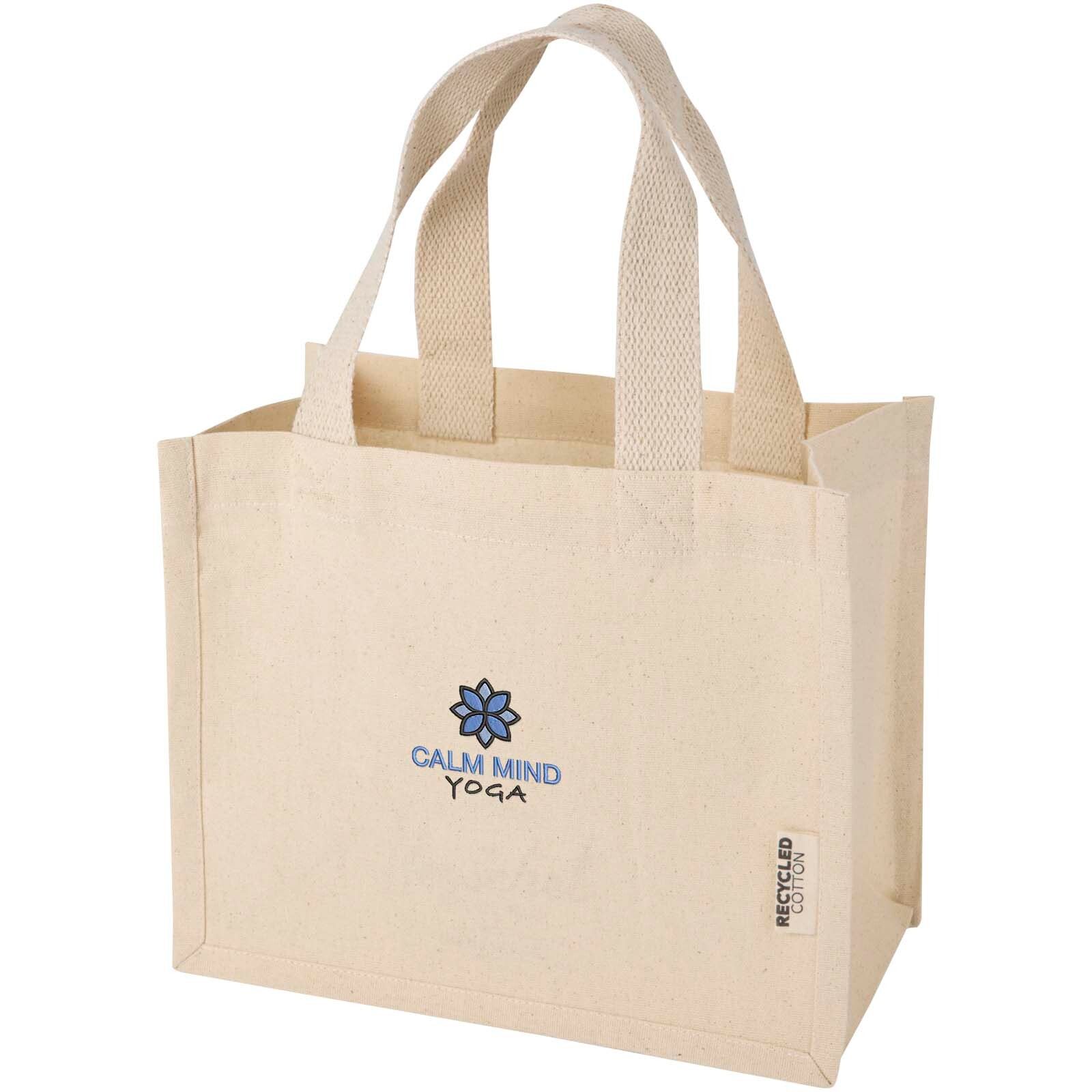 Odessa Mini-Tragetasche mit Bodenfalte aus 220 g/m² GRS Recyclingbaumwolle 9L - natur-947