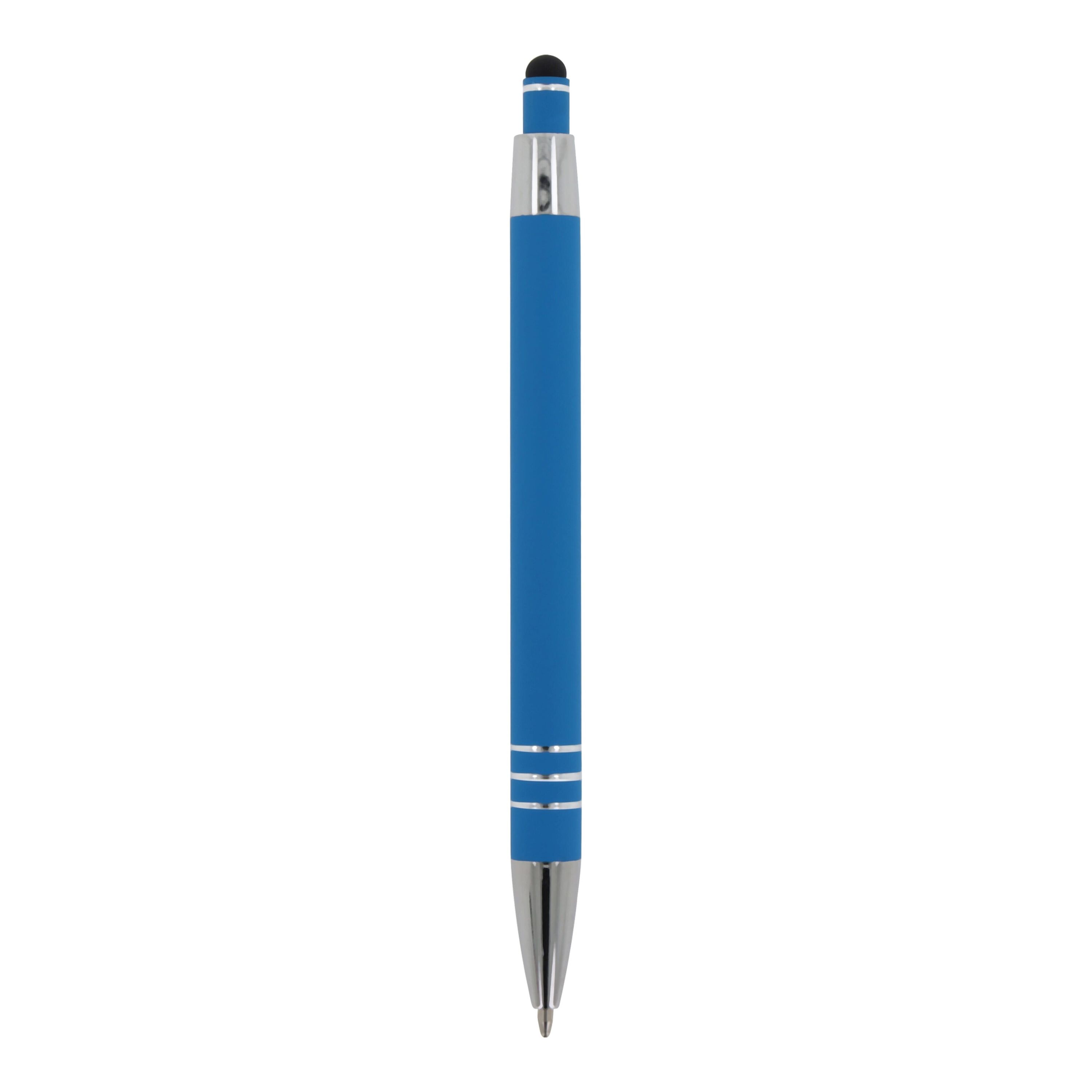 Kugelschreiber Athen Metall Softtouch - hellblau-295