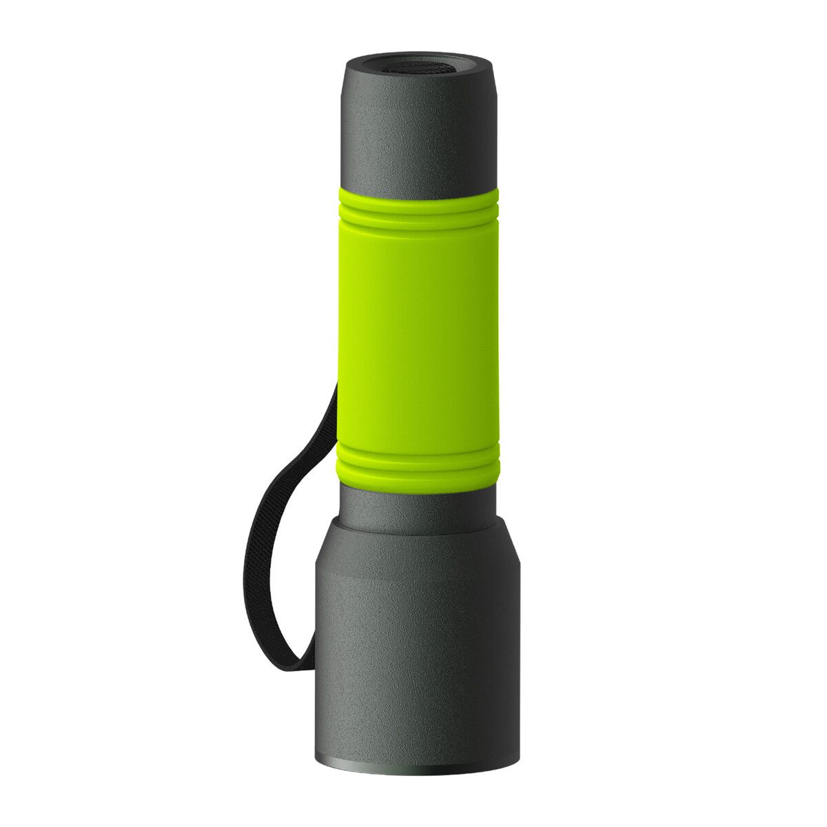 Taschenlampe myFLASH 300 mit Hülle - grau - hellgrün-641