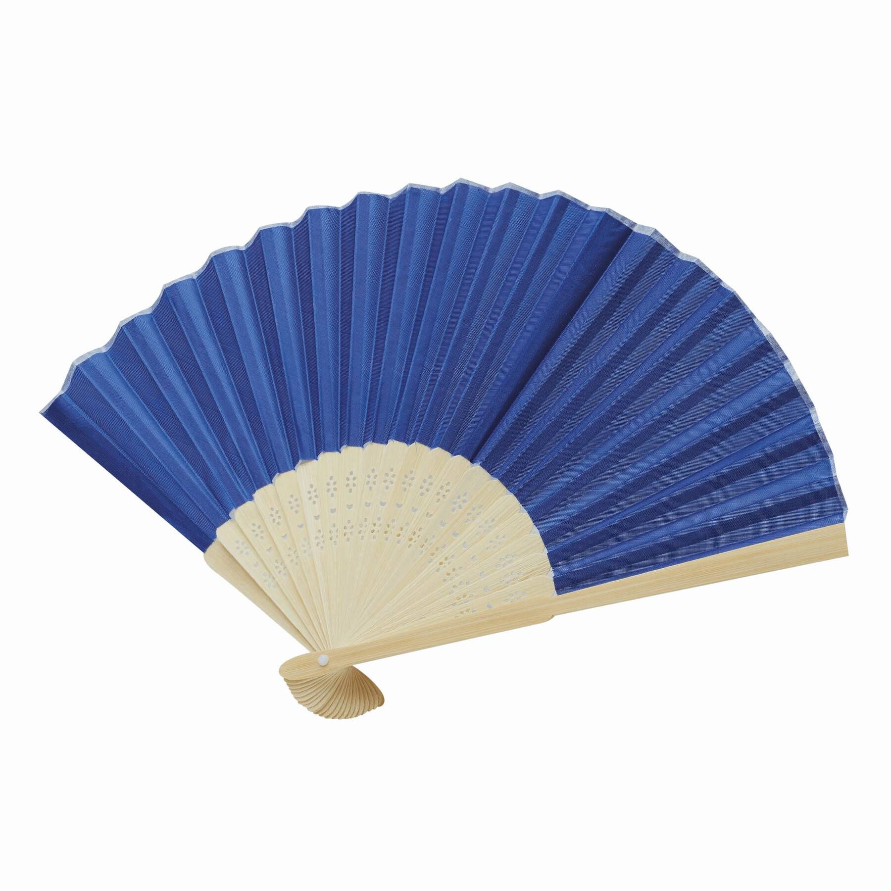 Faltbarer Fächer BAMBOO COOL - royalblau-779