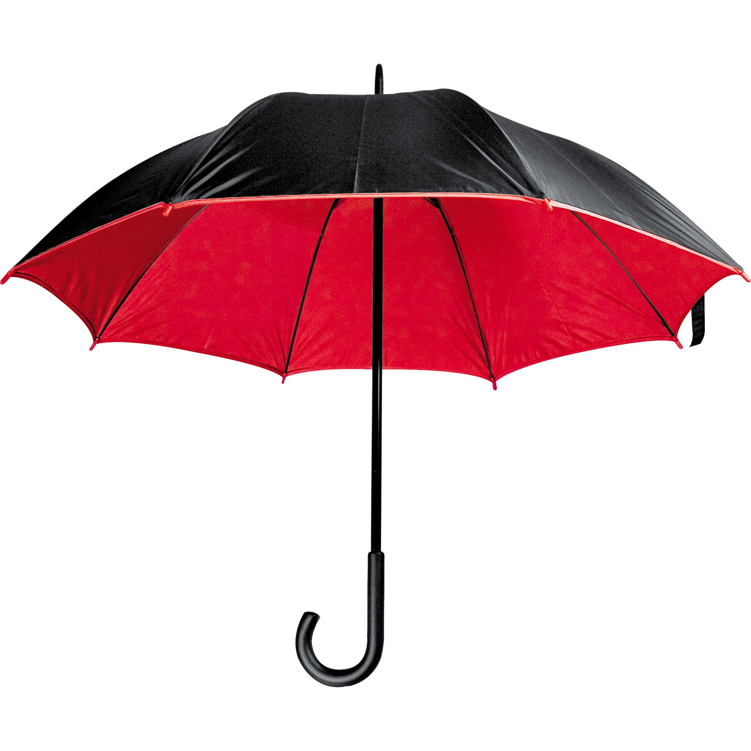Luxuriöser Regenschirm mit doppelter Bespannung - rot-638