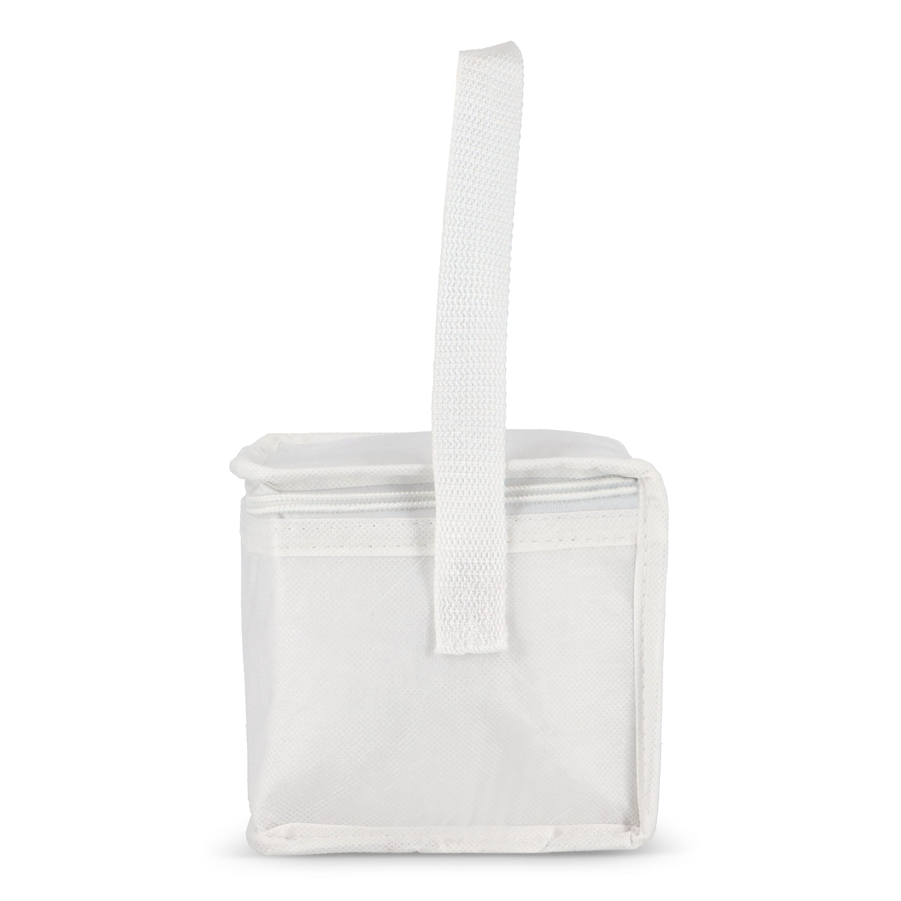 R-PET 6 Dosen-Kühltasche Non Woven 20x 13 x 12,5cm 75g/m² - weiss-116