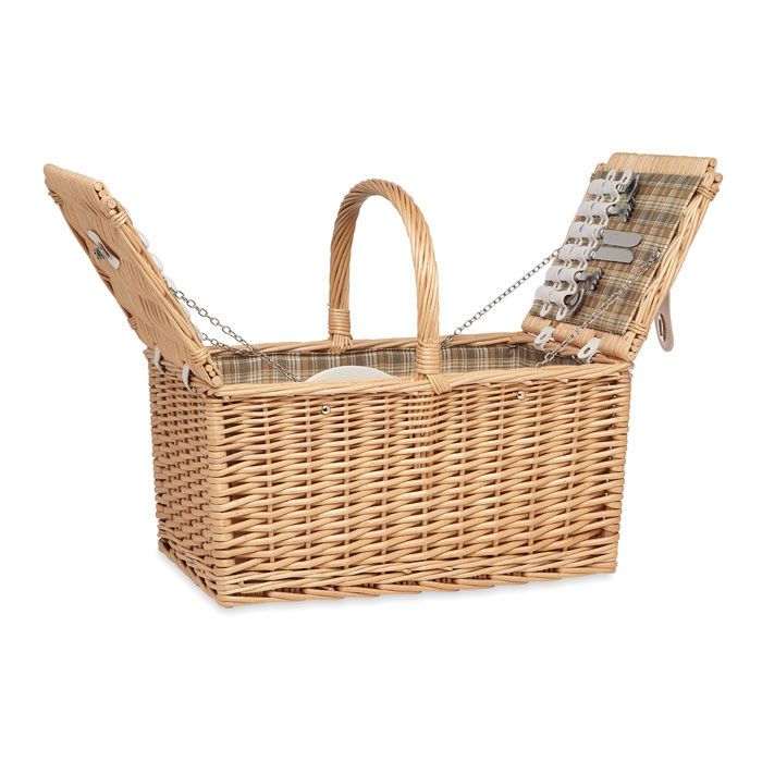 Picknickkorb aus Korbweide MIMBRE PLUS - holz-765