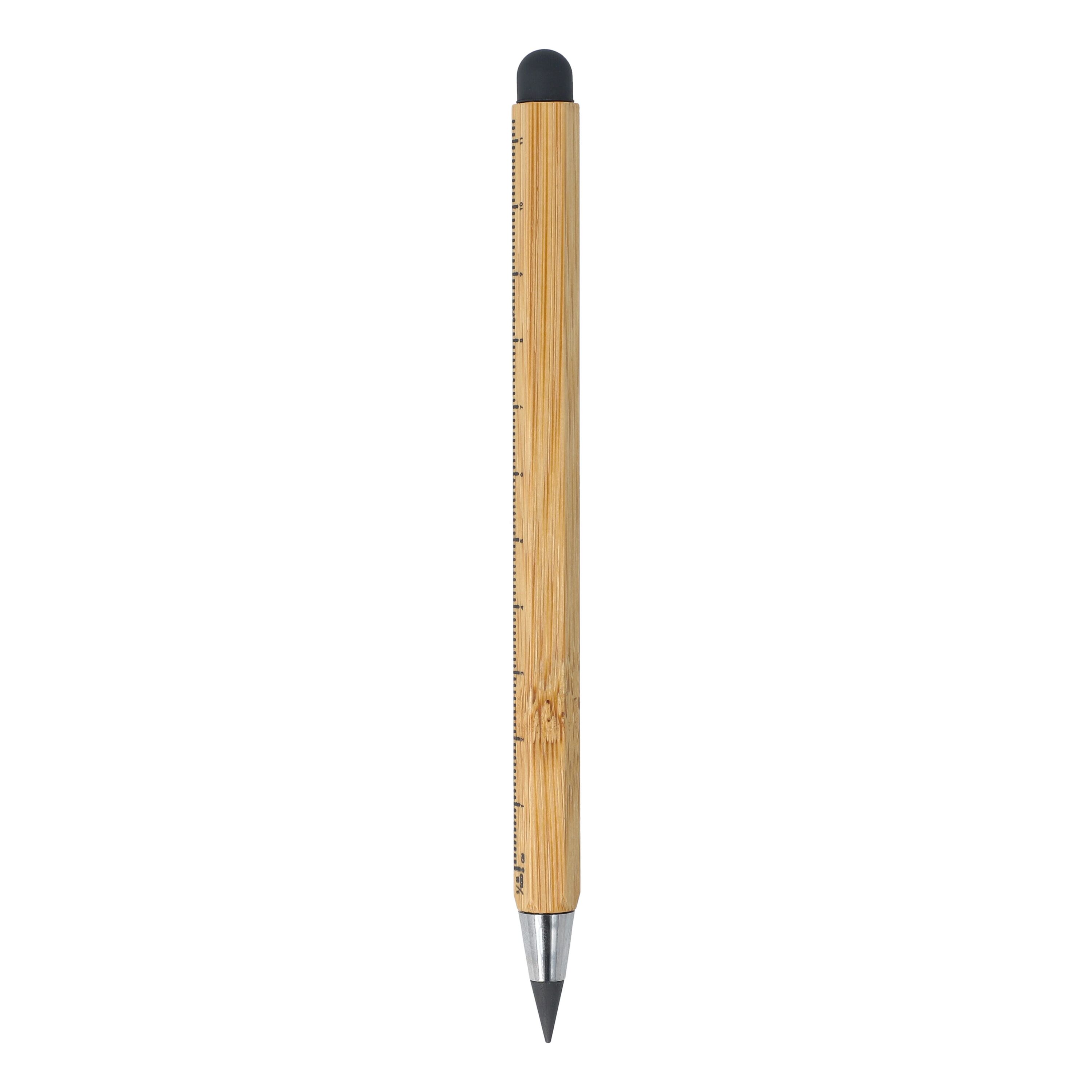 Langlebiger Bleistift und Lineal aus Bambus - natur-400