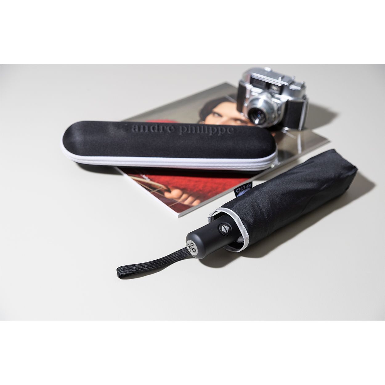 Ouragan Regenschirm, RPET - schwarz-550