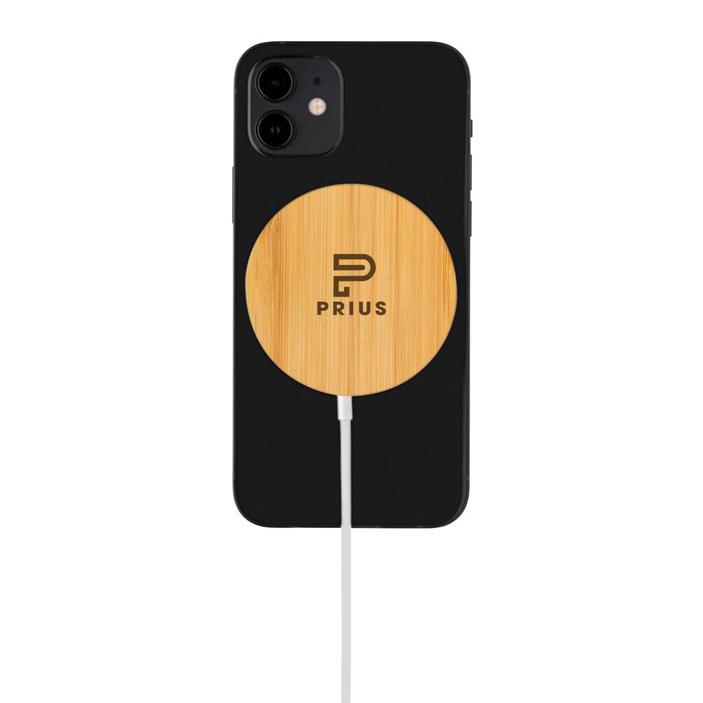 10W Bambus magnetischer Wireless Charger - braun-710