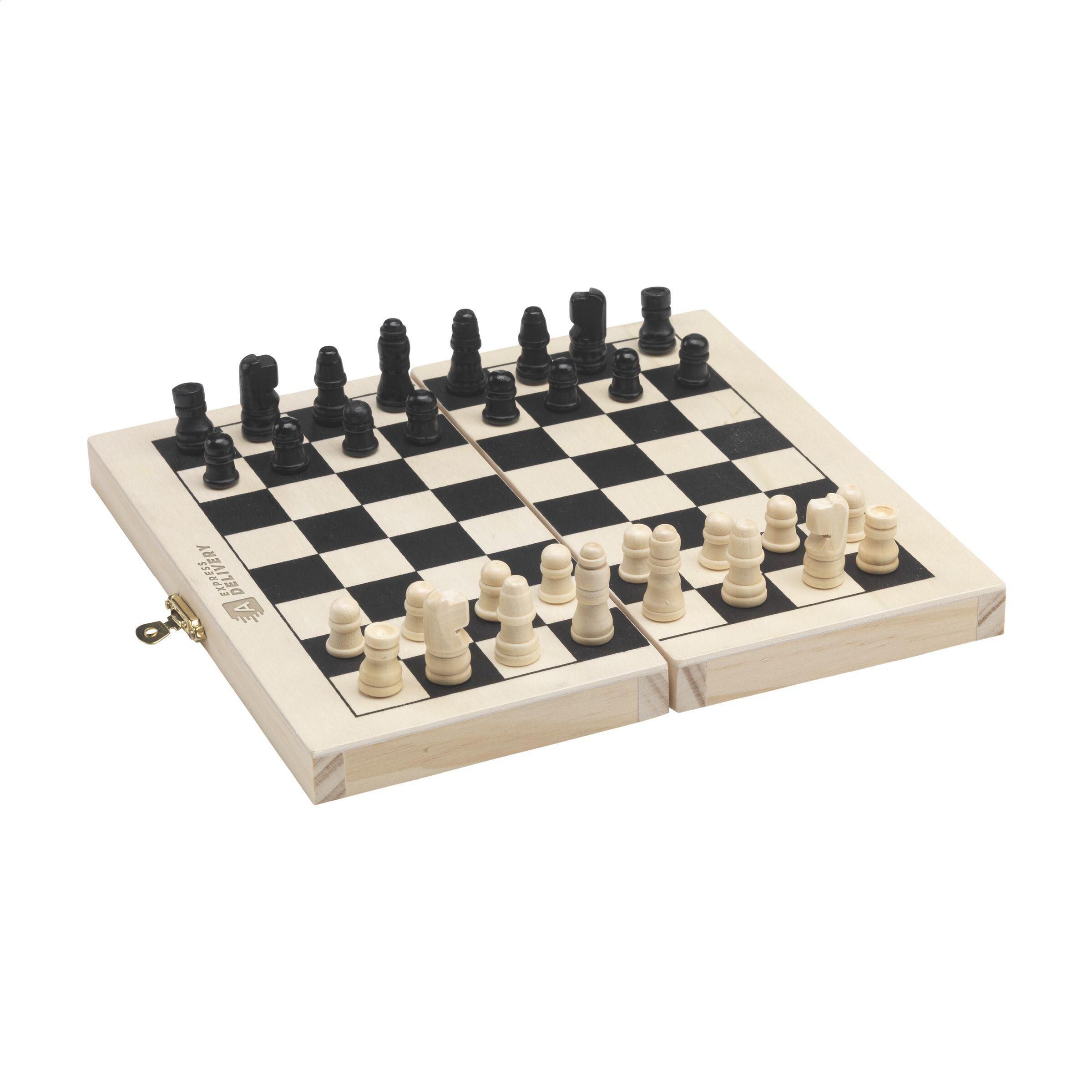 CheckMate Game Box 3-in-1 Spiel - holz-666
