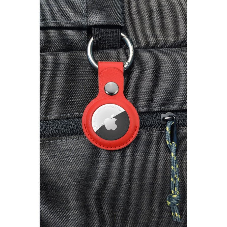 Schlüsselanhänger AIRTAG COVER - gunmetal - rot-963