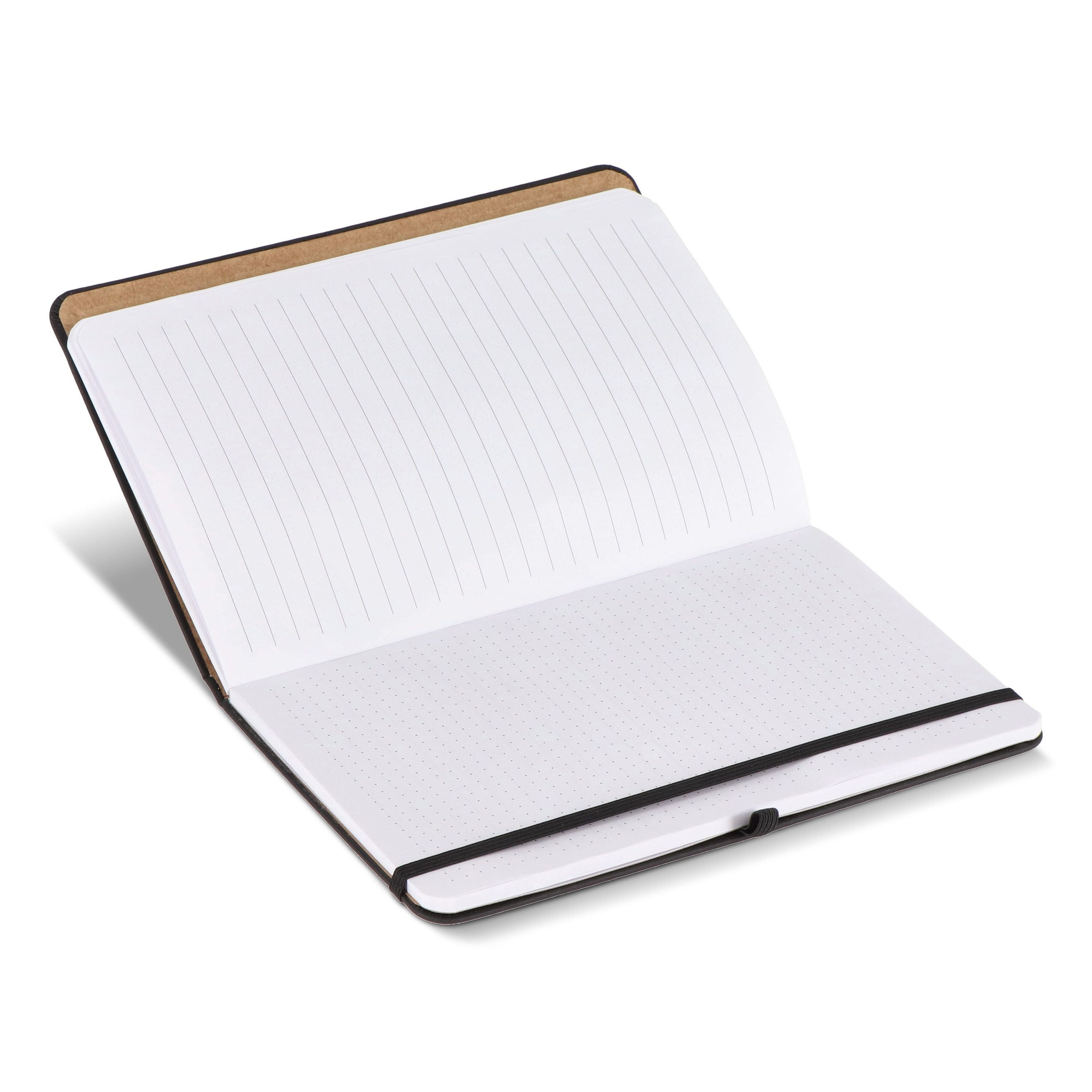 Notizbuch Olmo Hardcover PU A5 mit Haftnotizen - schwarz-82