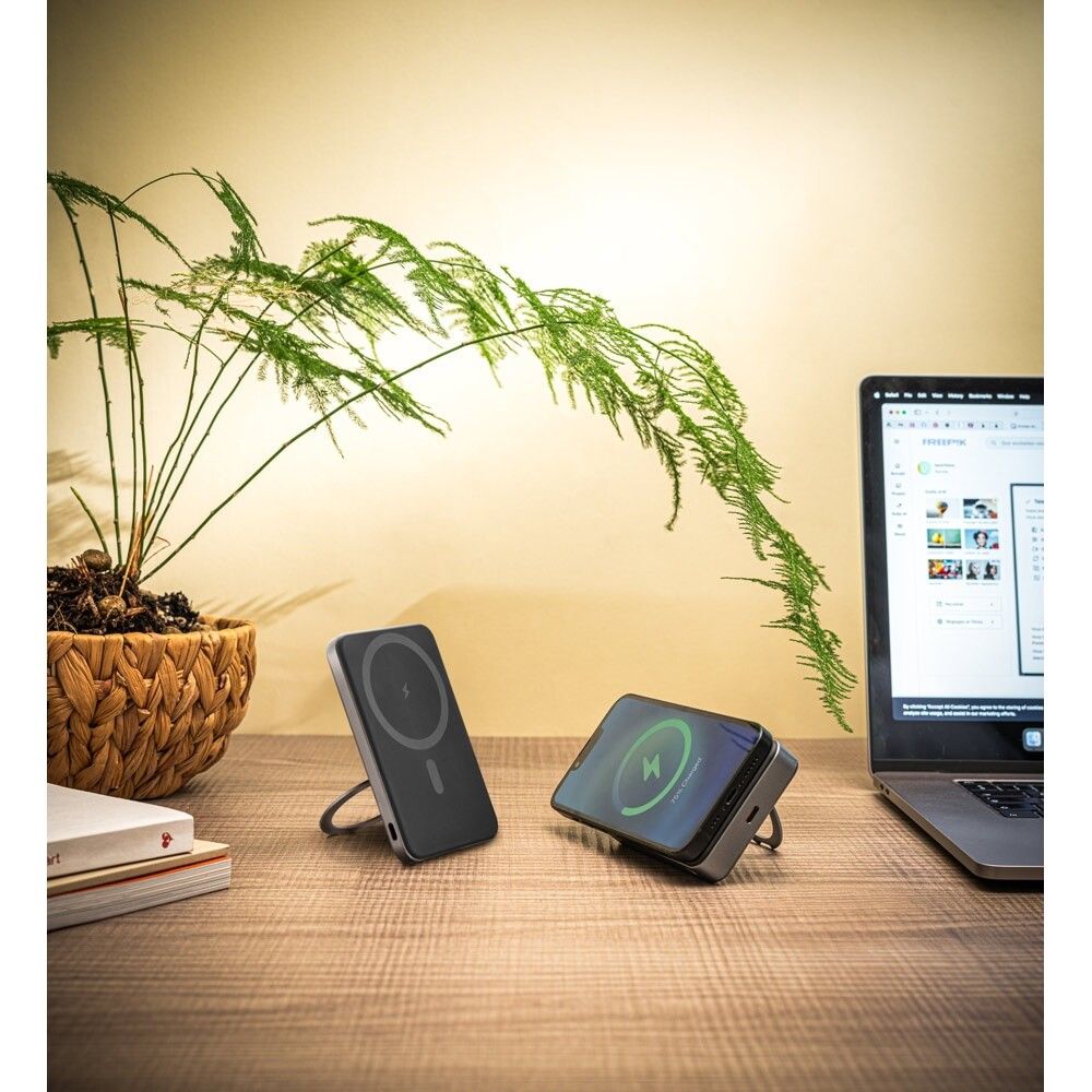 WARSHEL 5 Magnetische Powerbank mit 5.000 mAh - dunkelgrau-65