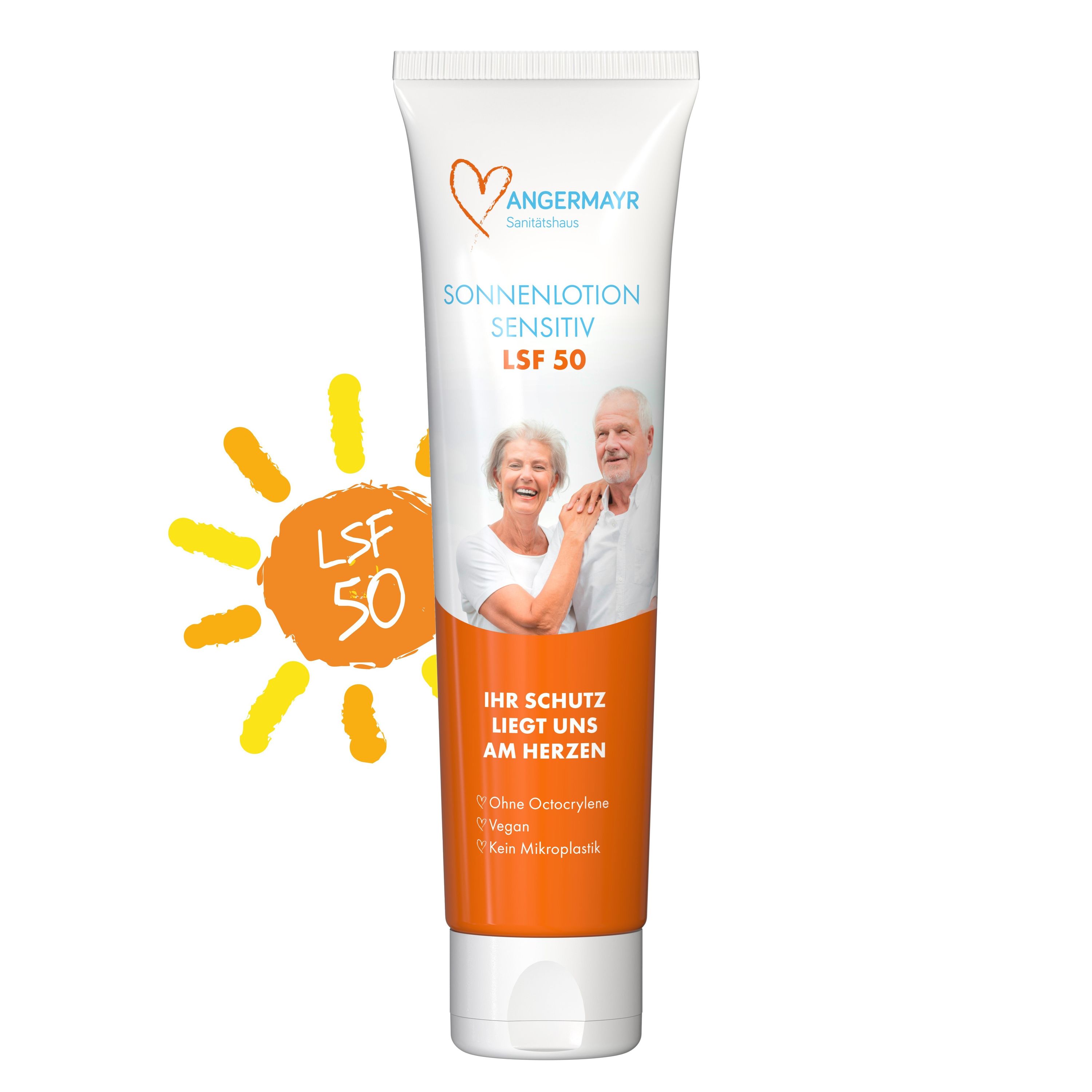 100 ml Tube Sonnenmilch LSF 50 (sensitiv) FullbodyPrint-336