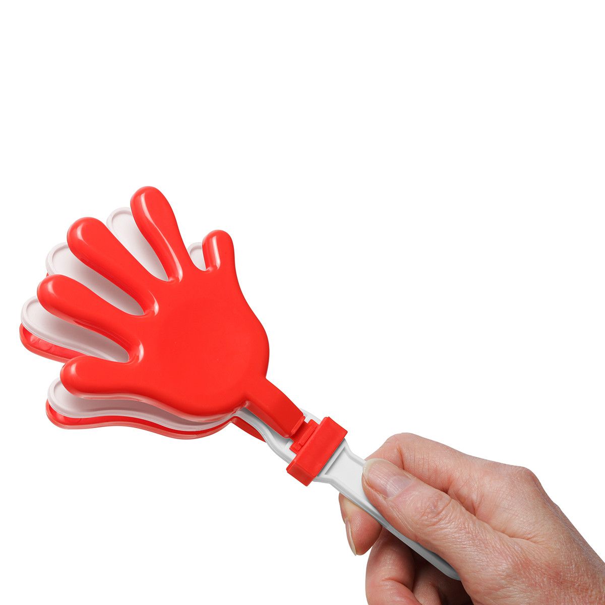 Klatsch-Hände, mini - weiß - rot-776