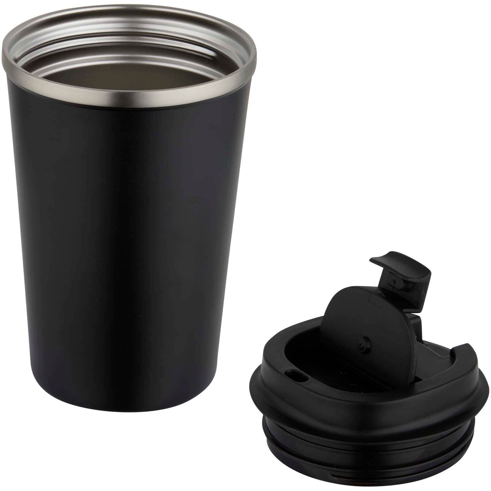 Newport 350 ml doppelwandiger, vakuumisolierter Becher aus Edelstahl  - schwarz-89