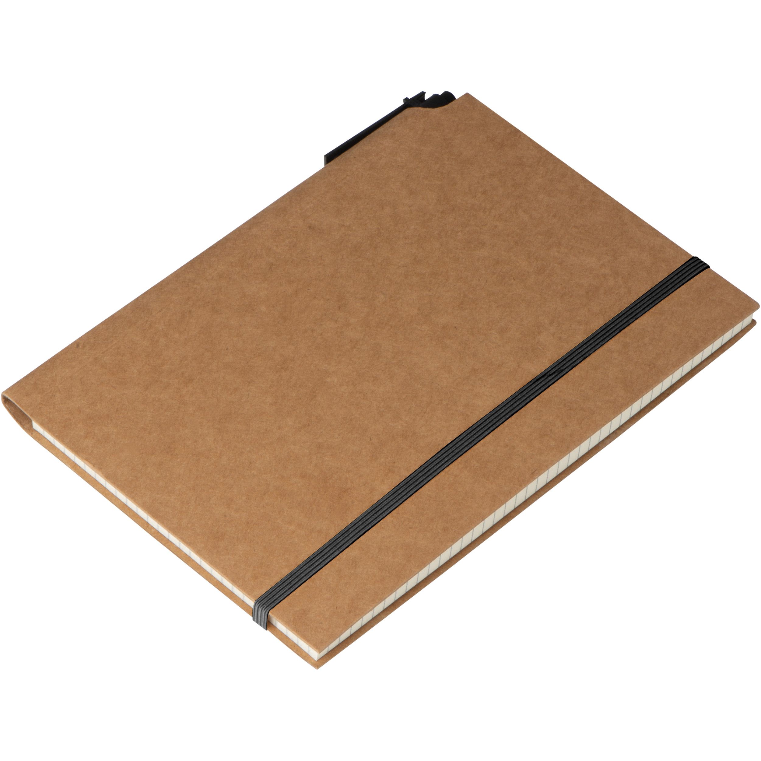 Notizbuch mit Umschlag aus Karton - braun-713