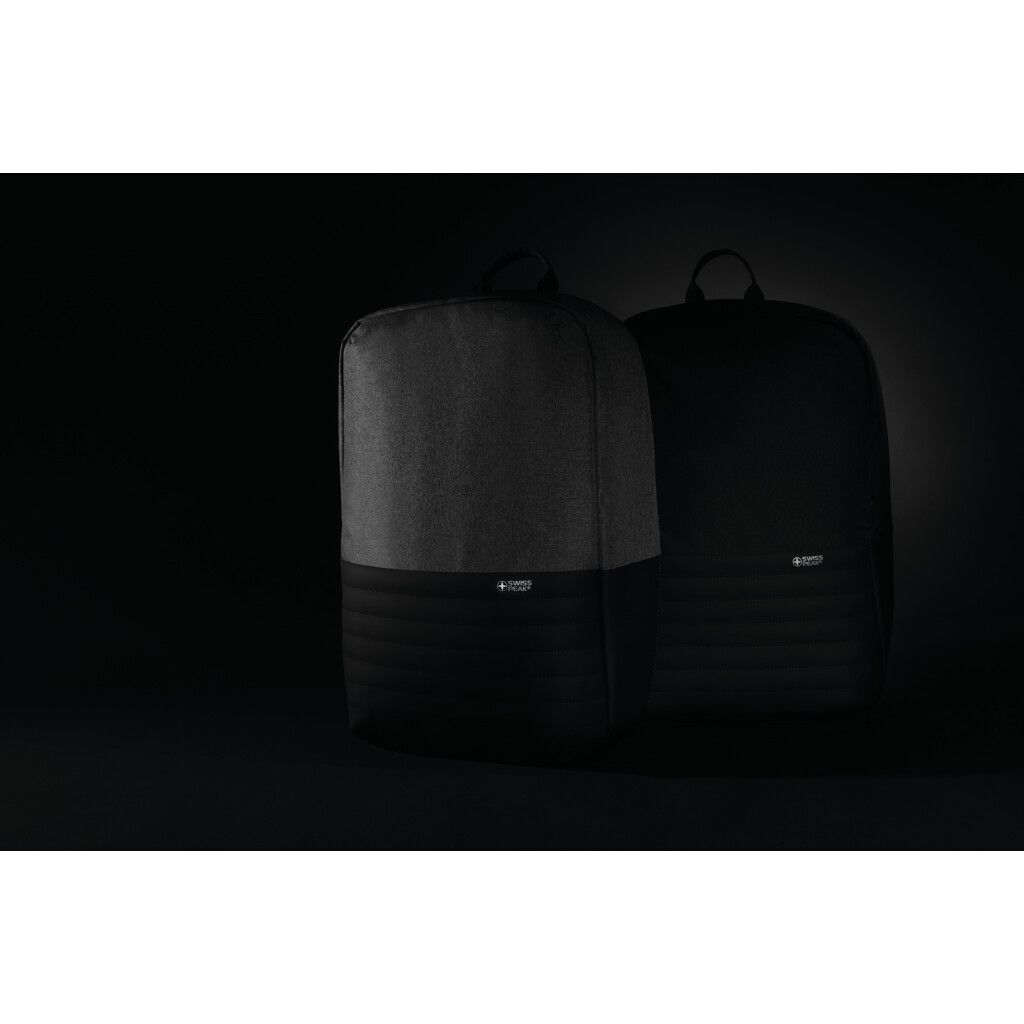 Swiss Peak AWARE™ Anti-Theft-RFID 15.6"-Laptop-Rucksack - grau-842