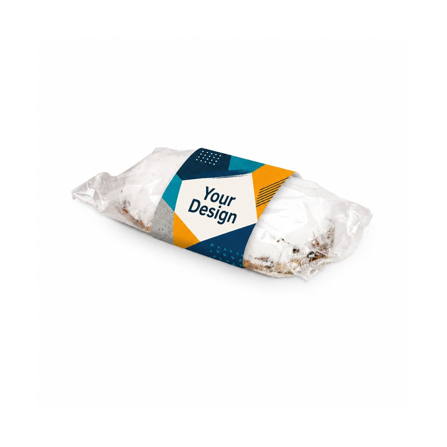 Veredelungsposition Banderole um den Stollen