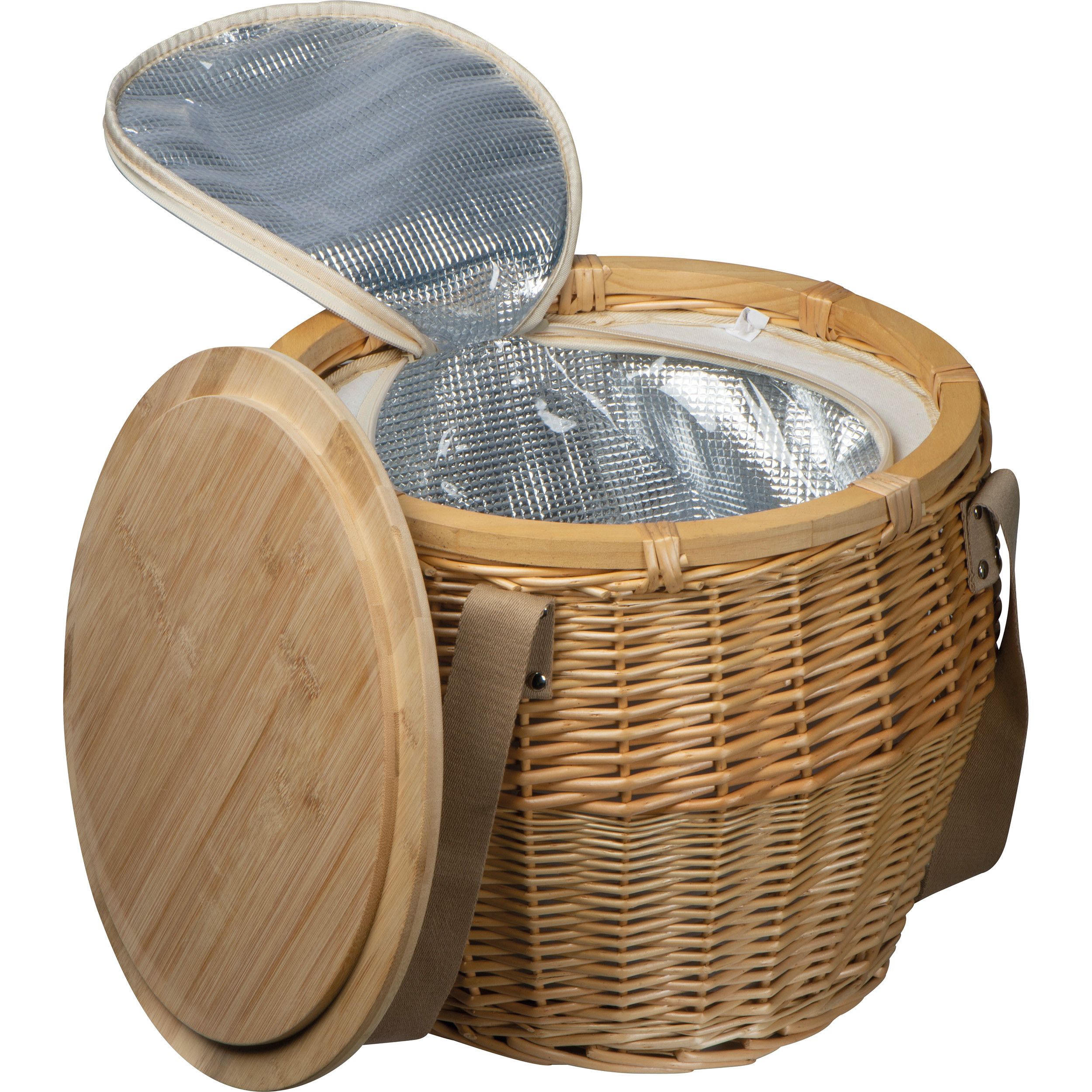 Mark Twain Picknickkorb aus Rattan - beige-233
