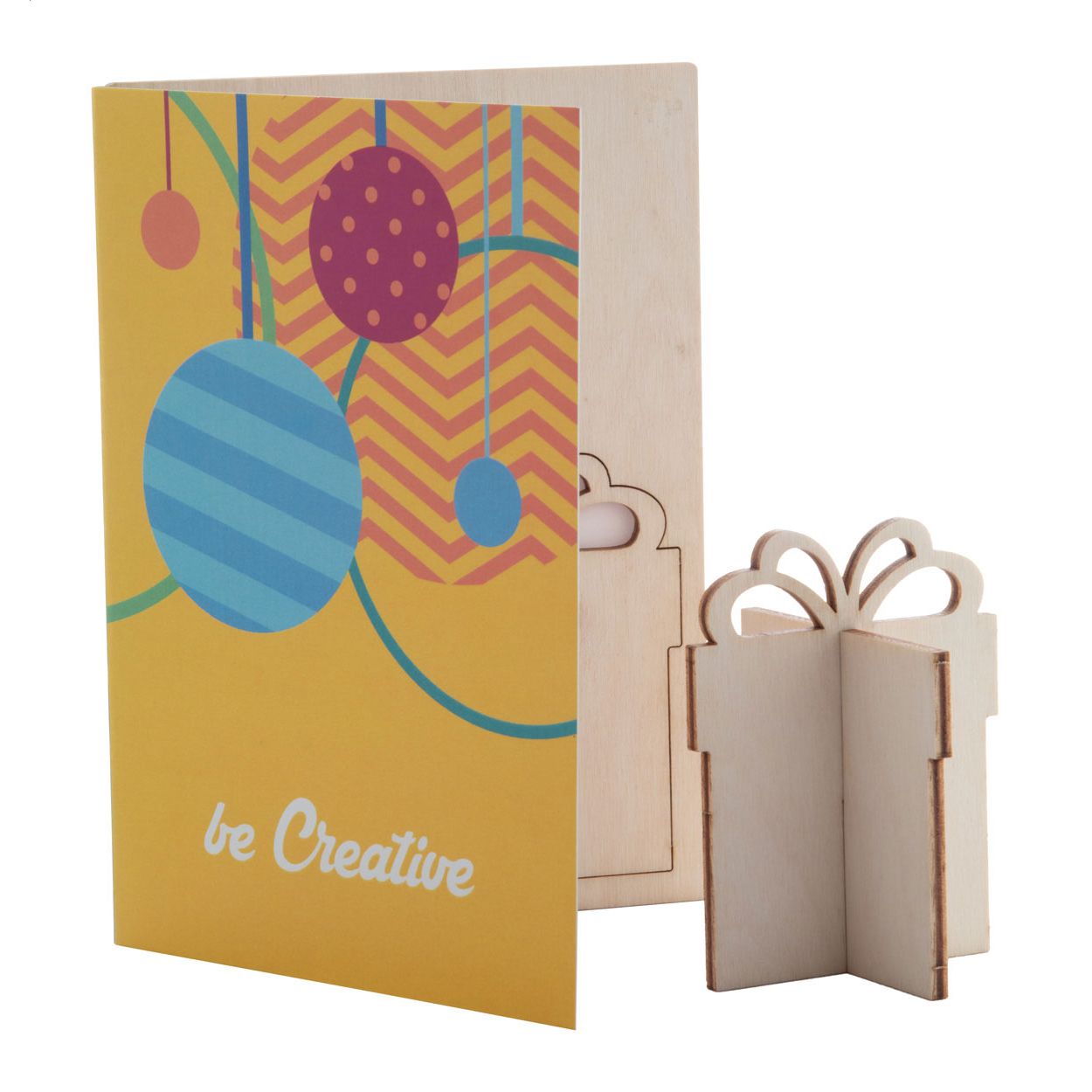 CreaX Weihnachtskarte, Geschenk - natur-583