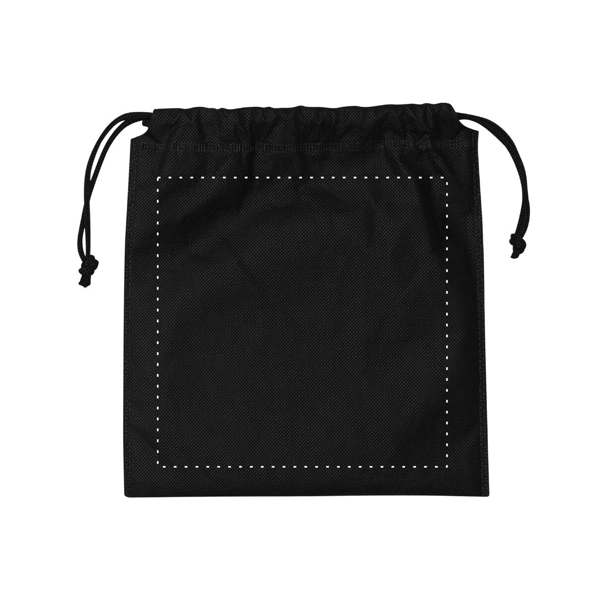 Veredelungsposition mittig auf der Rückseite der Tasche