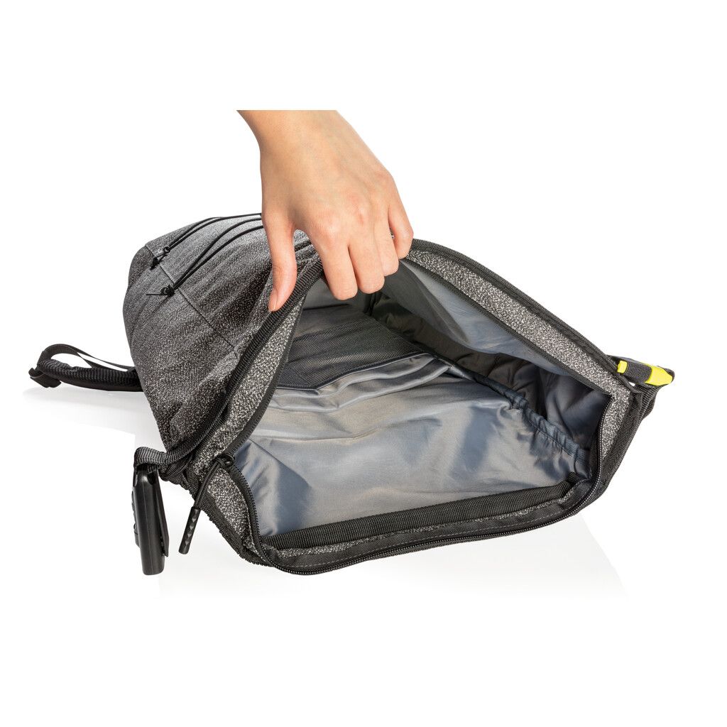 Urban schnitthemmender Anti-Diebstahl-Rucksack - grau-595