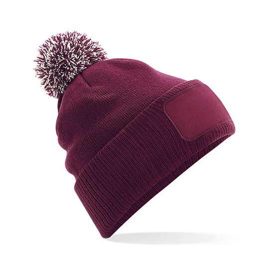 burgundy - off white