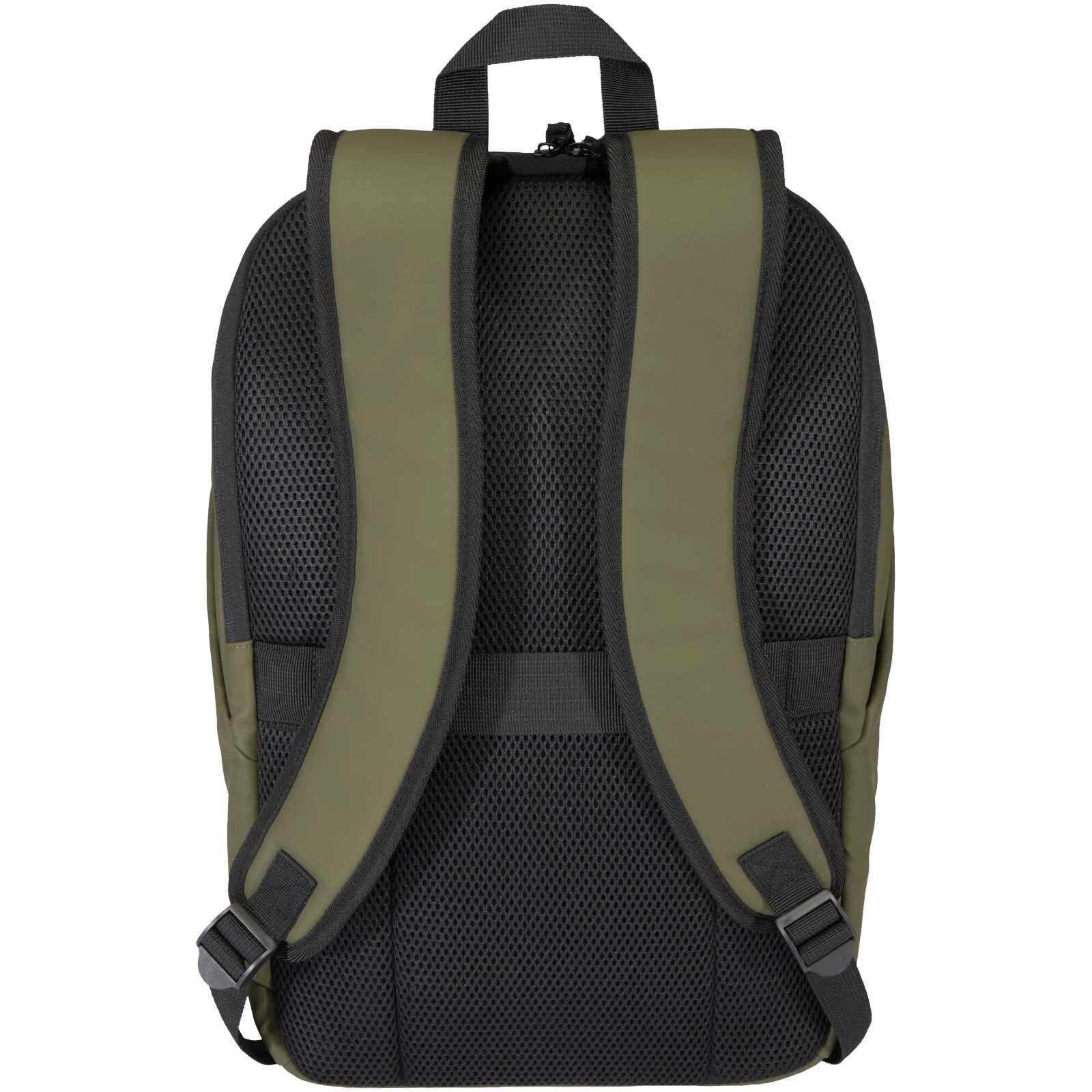 Resi Plus 15" GRS recycelter diebstahlsicherer Rucksack 18L - waldgrün-420