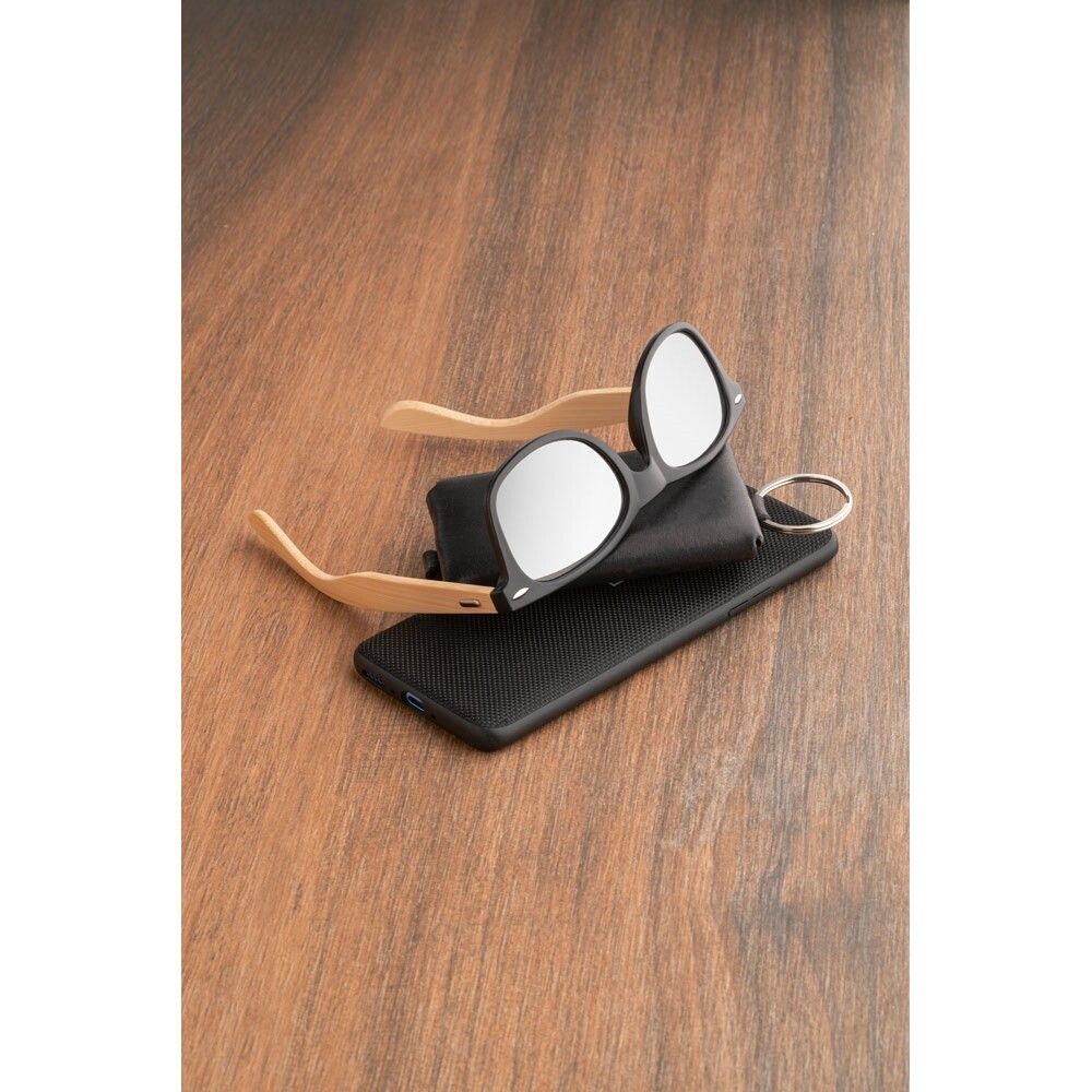 VARADERO Sonnenbrille aus PP und Bambus - schwarz-442