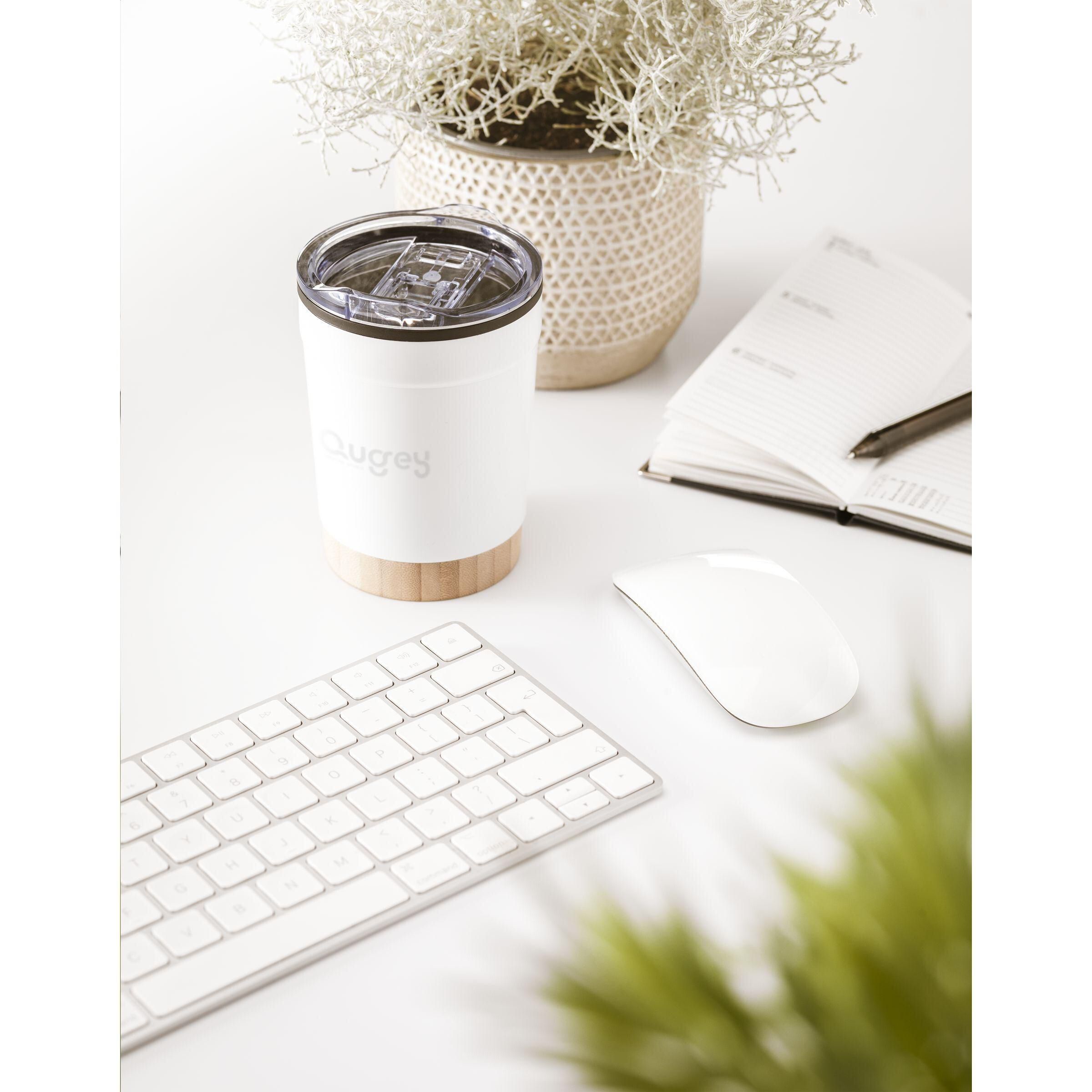 Kobe Bamboo RCS Recycled Steel 350 ml Kaffeebecher - weiß-376