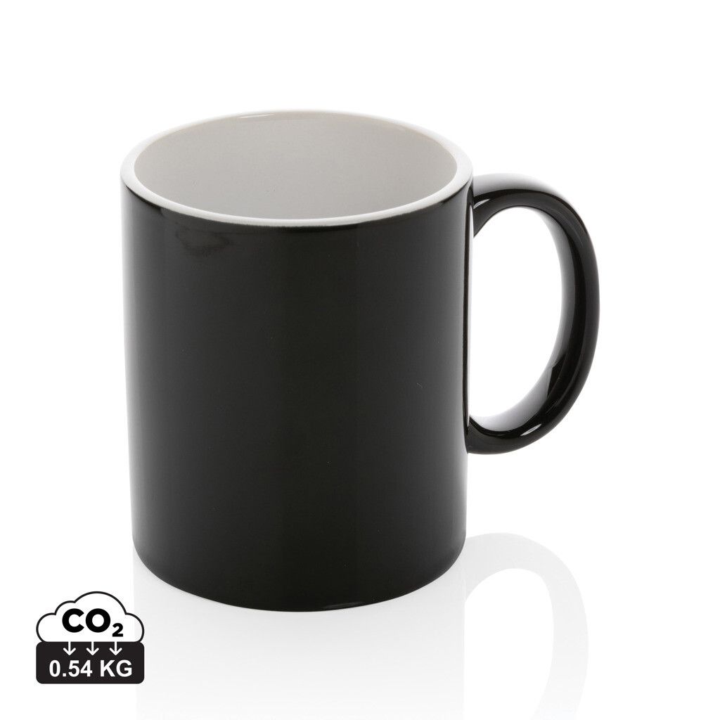 Basic Keramiktasse, 350ml - schwarz-305
