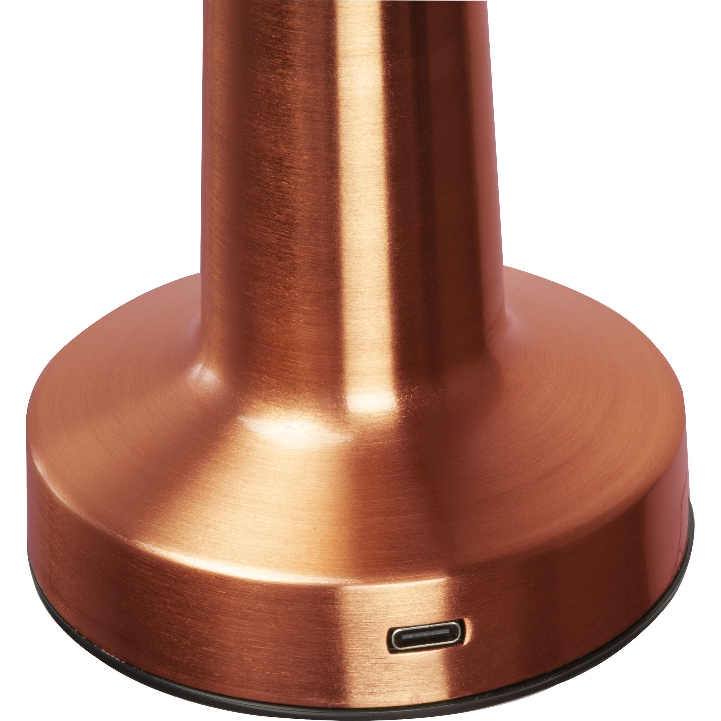 Tischlampe aus Edelstahl mit Akku  - kupfer-748
