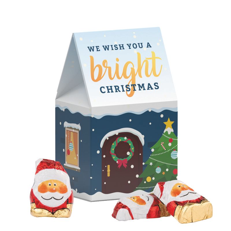 Standbodenbox, Mini Schoko Weihnachtsmänner-962