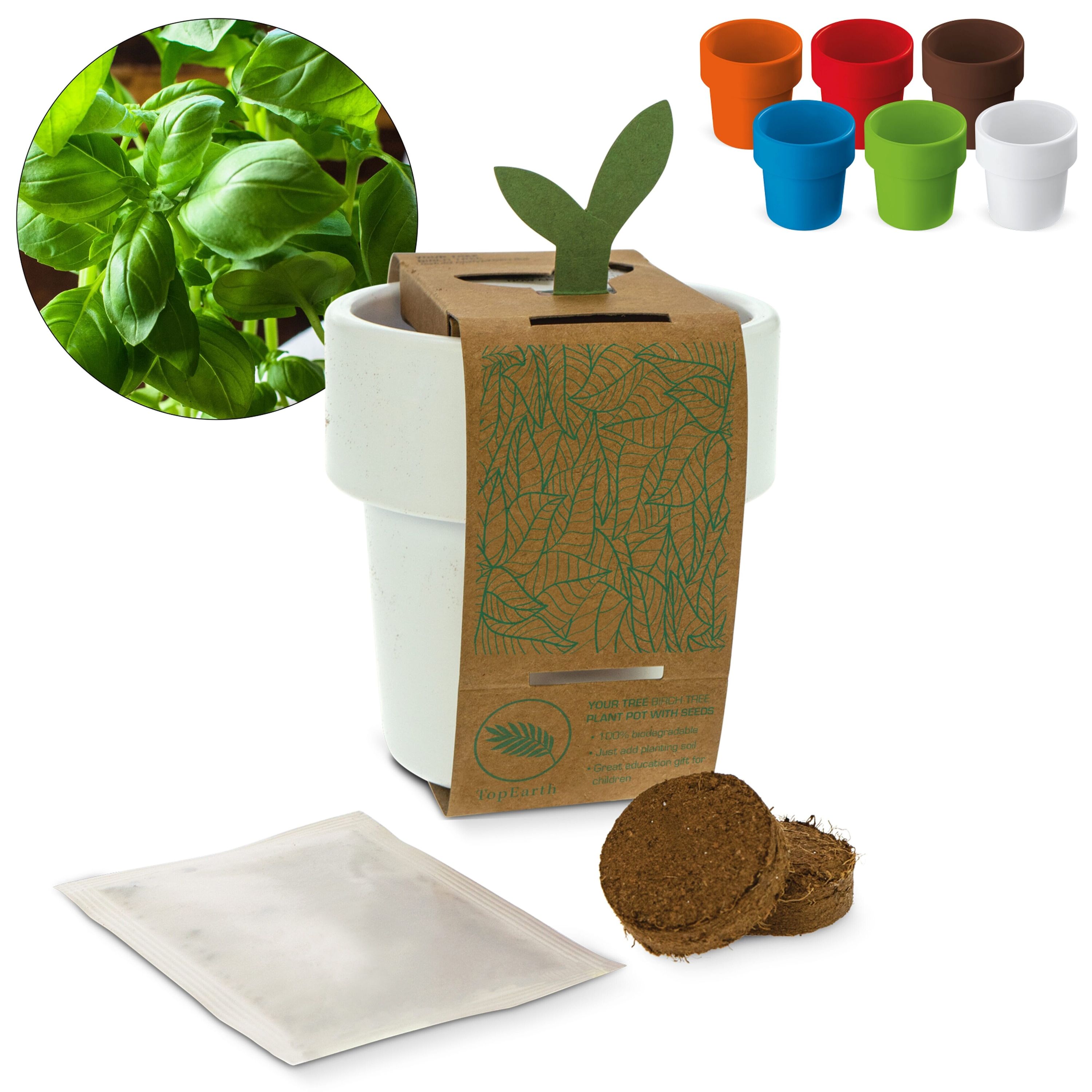 Hot-but-cool Tasse mit Basilikum - rot-415