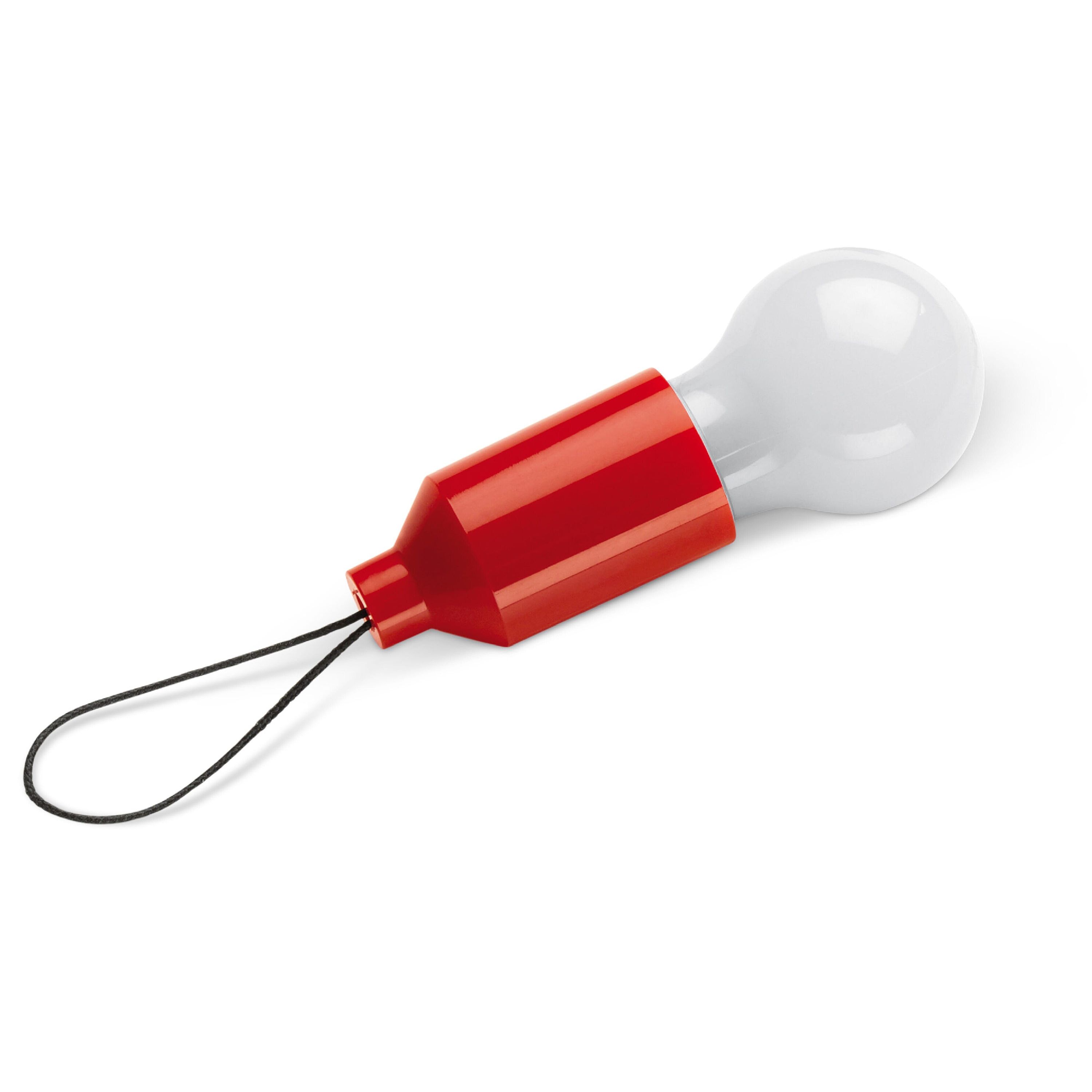Schlüsselanhänger Glühlampe - rot-416