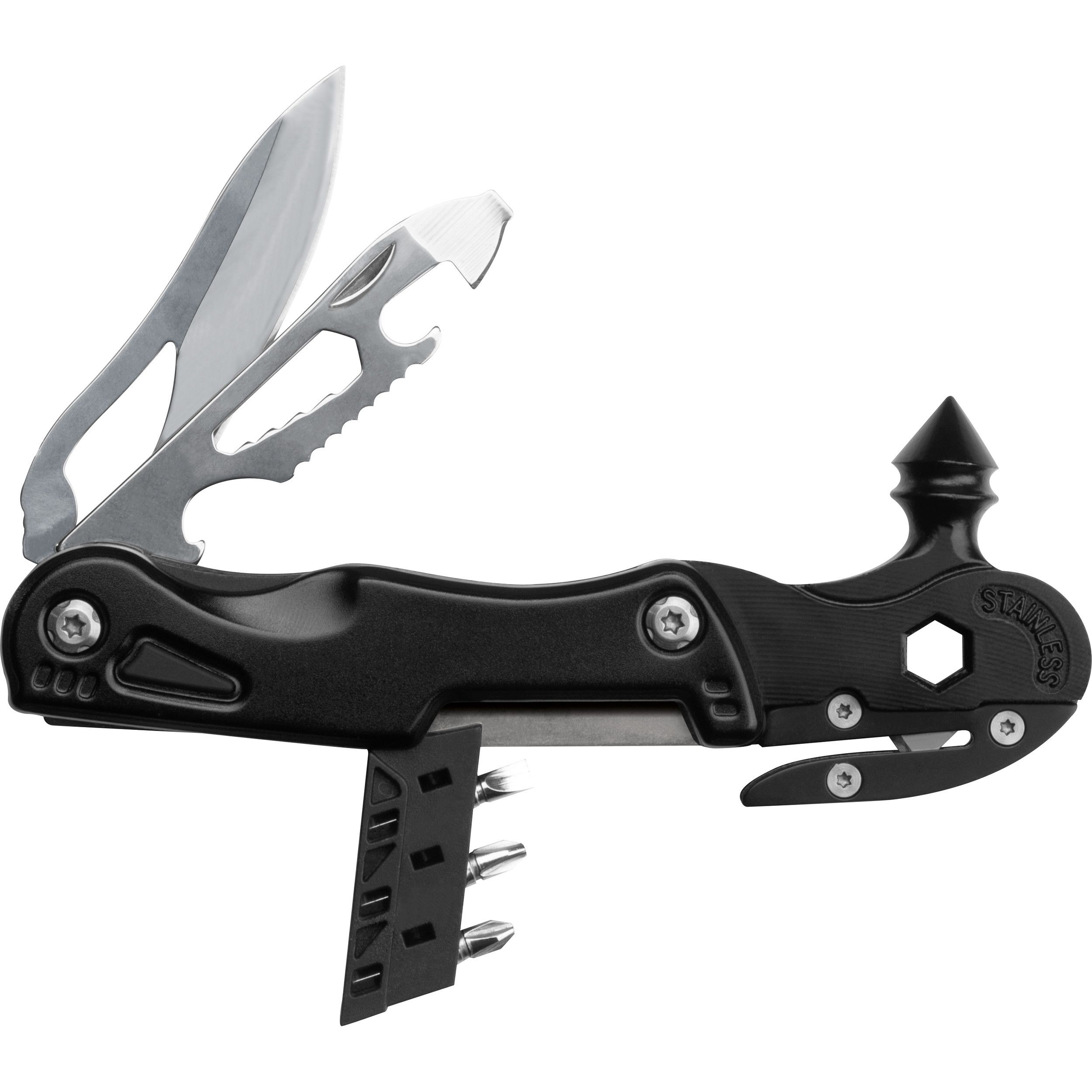 Multitool aus Metall - schwarz-709