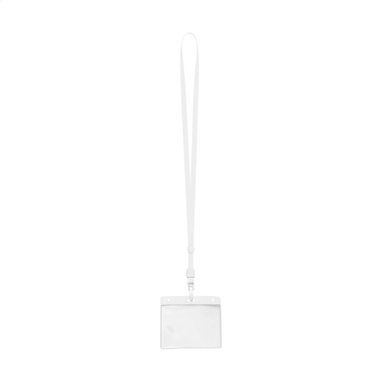 Ballek Ausweishülle mit Lanyard - weiß - transparent-369