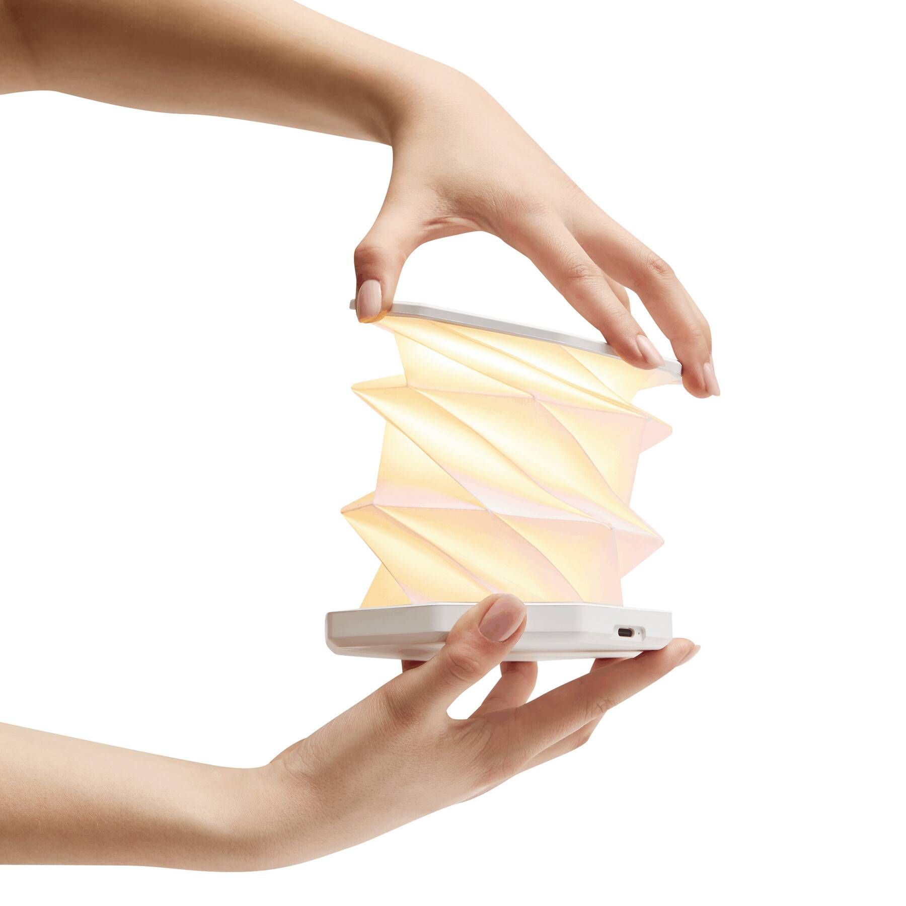 Faltbare / ausziehbare LED-Tischlampe CHIC GLOW - weiß-190