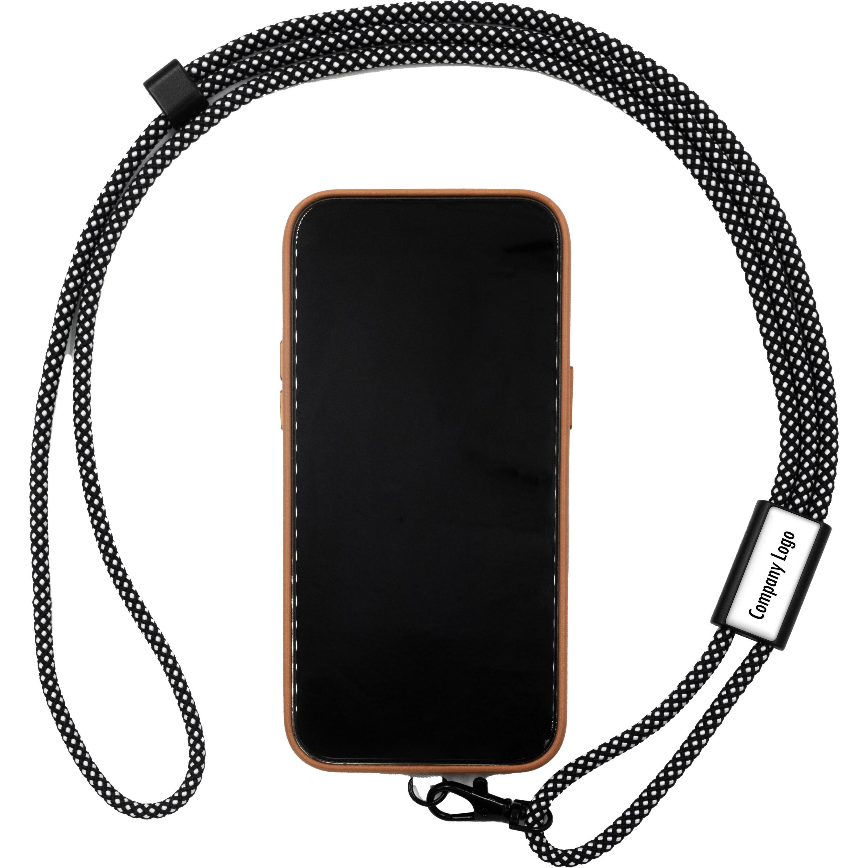 Brandcharger Lanyard Öko-Schlüsselband - stahlgrau-335
