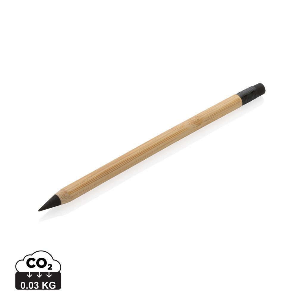 Bambus Infinity-Stift mit Radiergummi - braun-884