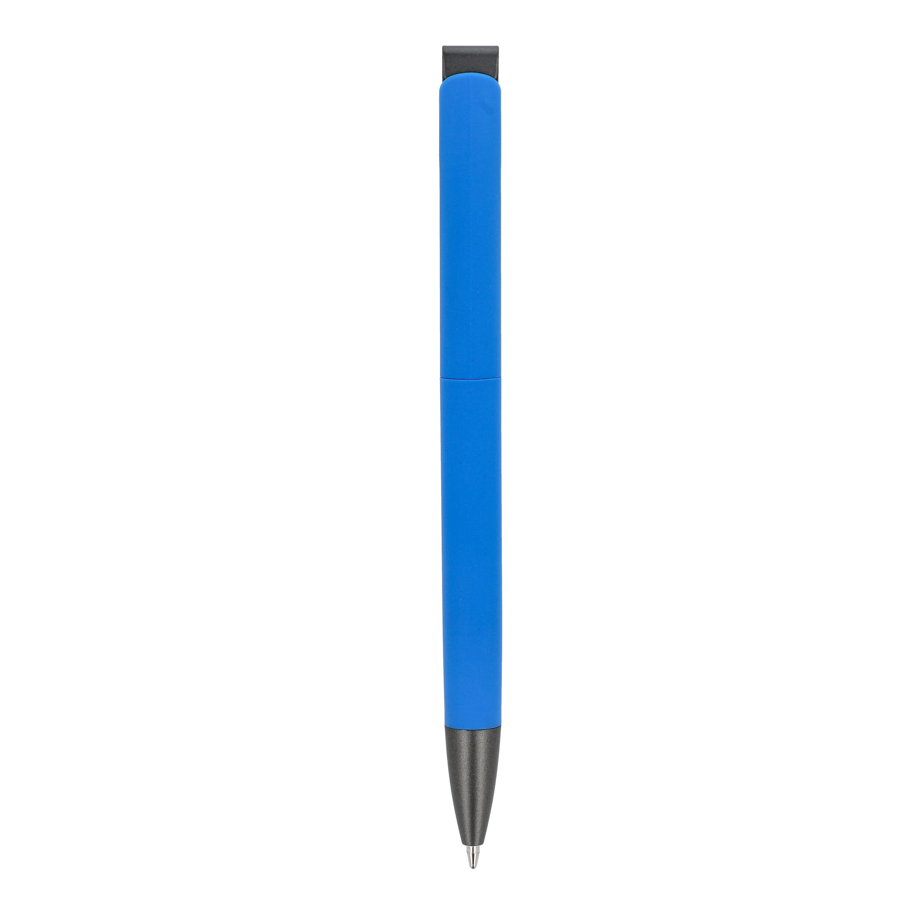 Kugelschreiber Vegas Softtouch Metallclip - blau-931