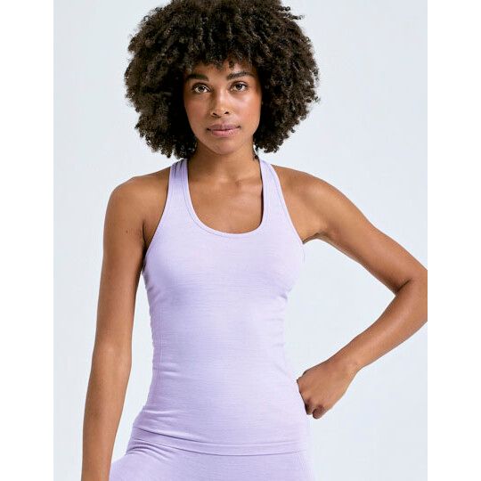 Women´s Recycled Seamless ´3D Fit´ Multi-Sport Flex Vest - sage green melange-543
