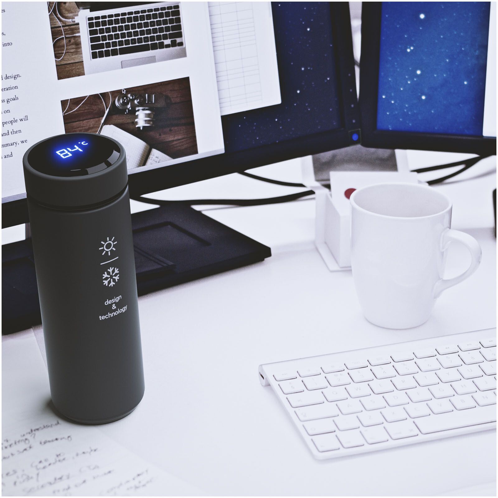 SCX.design D10 Smart Isolierflasche  - schwarz-369