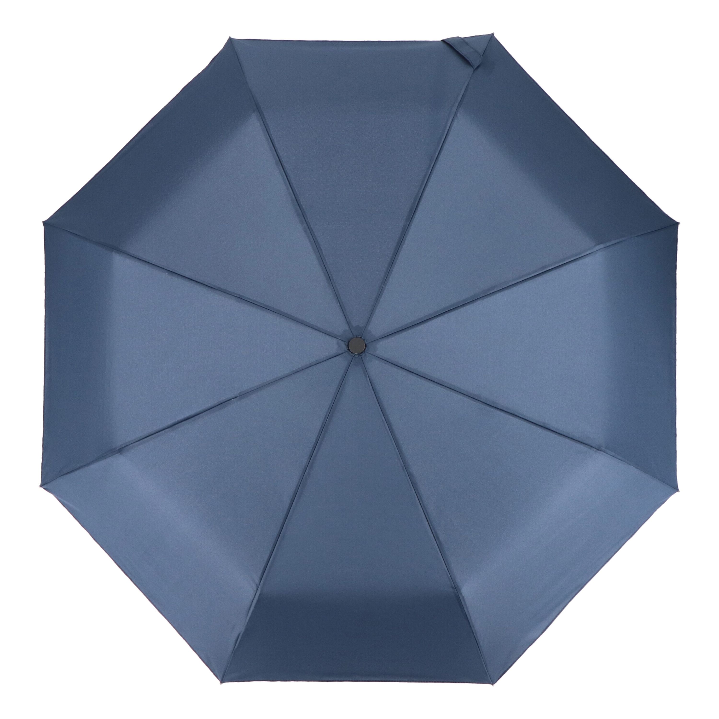 Taman Pongee 21 Faltbarer windproof Regenschirm Auto open & close - dunkelblau-893
