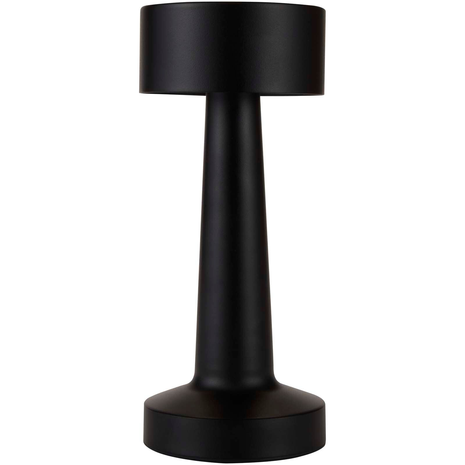 Aludra Wiederaufladbare dimmbare Tischlampe mit 3 Lichtmodi - schwarz-530