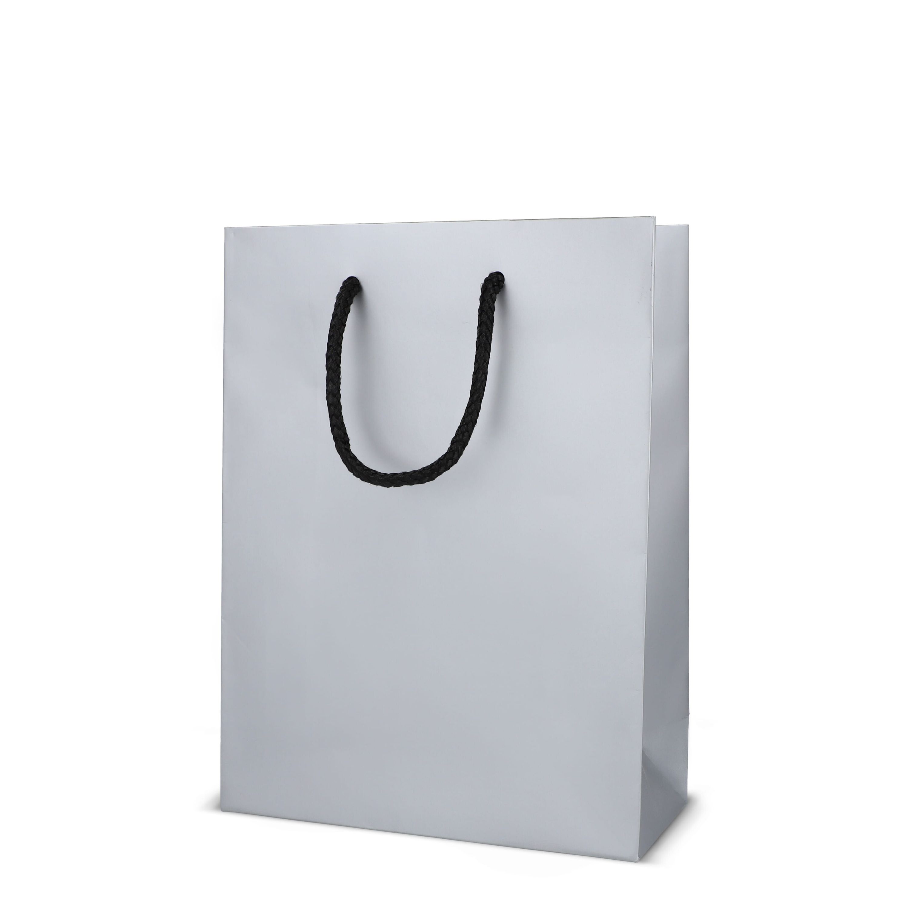 Papier Geschenktasche 18 x 8 x 24cm 200g/m² - silber-6
