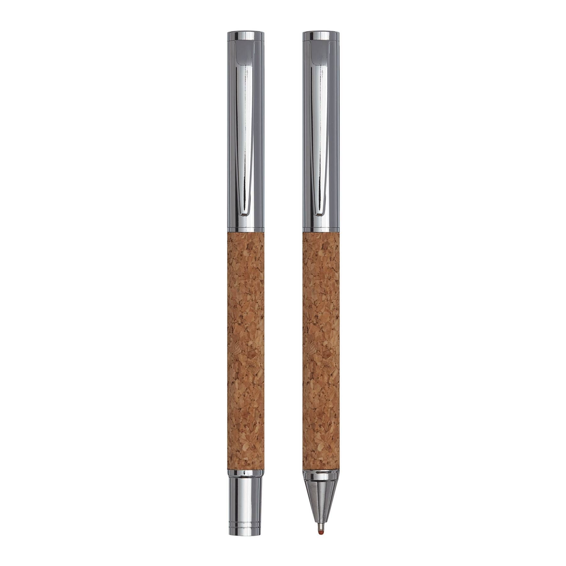 Schreibset CORK SIGNATURE - braun - silber-715