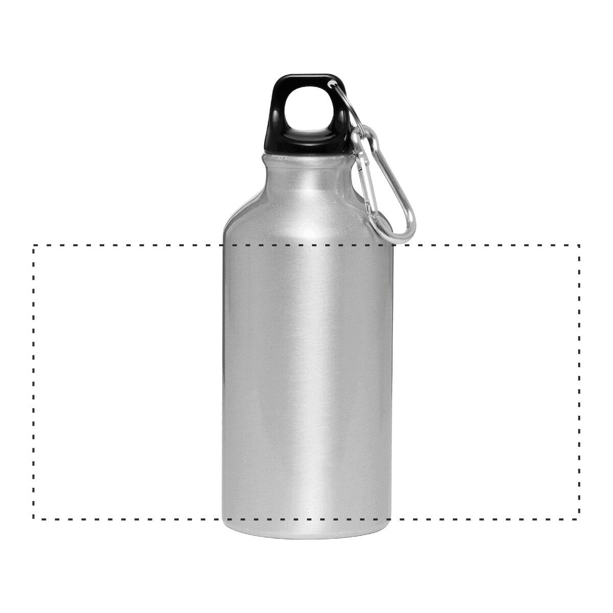 Veredelungsposition mittig um die Flasche