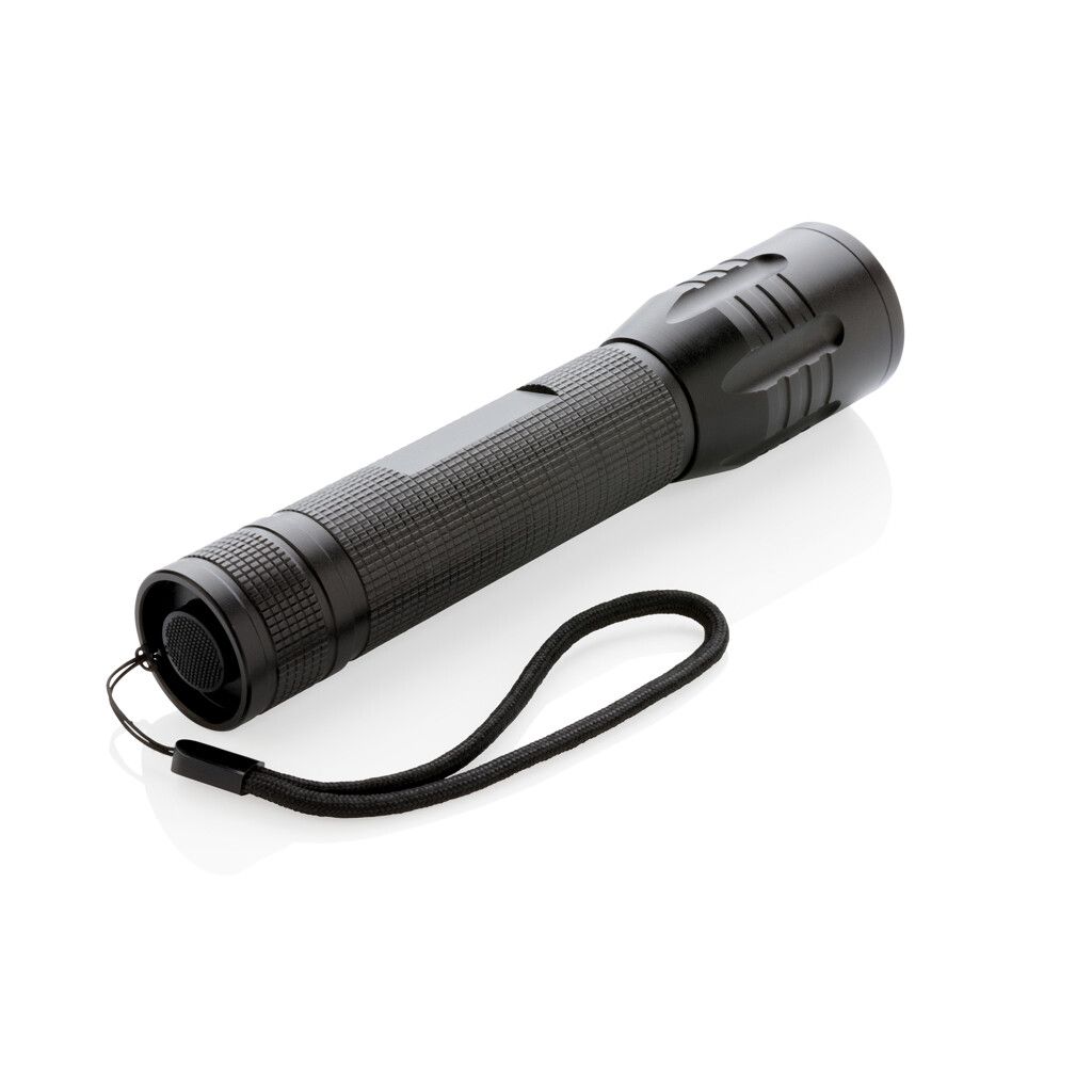 Große 3W Cree Taschenlampe - schwarz-950